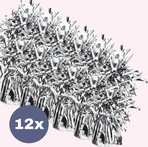 Ballongewicht folie silver (12stuks) Ballongewicht folie silver (12stuks)