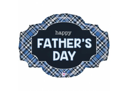 Happy Fathersday, Glad you're my Dad - Vaderdag - 32 inch - Betallic (1)