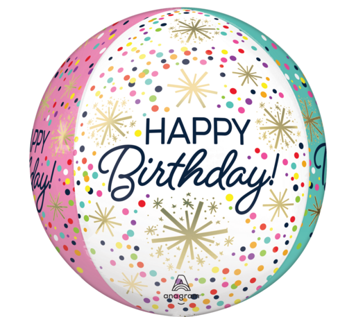 Orbz - Confetti Sprinkle - Happy Birthday - - 16 inch - G20 Anagram (1) Orbz - Confetti Sprinkle - Happy Birthday - - 16 inch - G20 Anagram (1)