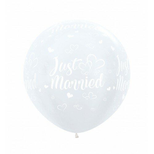 R24 - Just Married Hearts - Pearl White - Sempertex (2) R24 - Just Married Hearts - Pearl White - Sempertex (2)