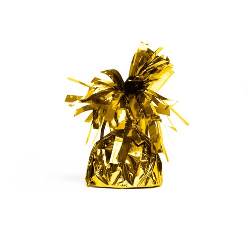 Ballongewicht folie Geel goud (12stuks) Ballongewicht folie Geel goud (12stuks)