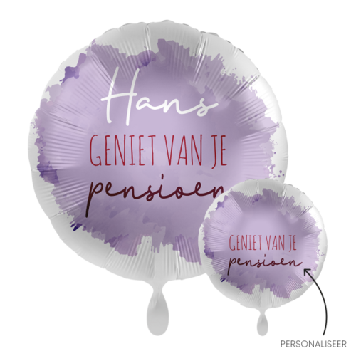 Pensioen personaliseer het! - 18 inch - everloon (1) Pensioen personaliseer het! - 18 inch - everloon (1)