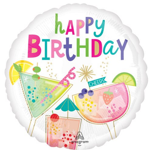 Cocktail surprise Birthday - Happy birthday - 18 inch - S40 Anagram (1) Cocktail surprise Birthday - Happy birthday - 18 inch - S40 Anagram (1)