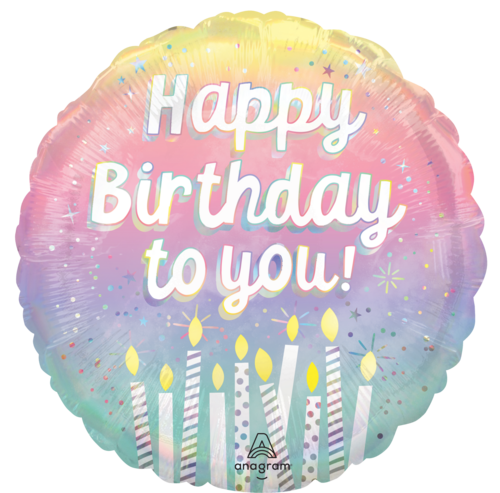 Pearlised Birthday - Happy birthday - 18 inch - S55 Anagram (1)