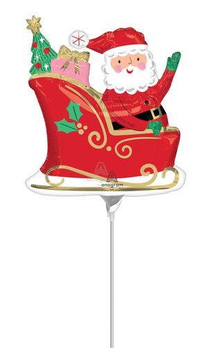  Starry Night Santa - Mini Air-Filled - Christmas - 9 inch - A30 - Anagram (1)