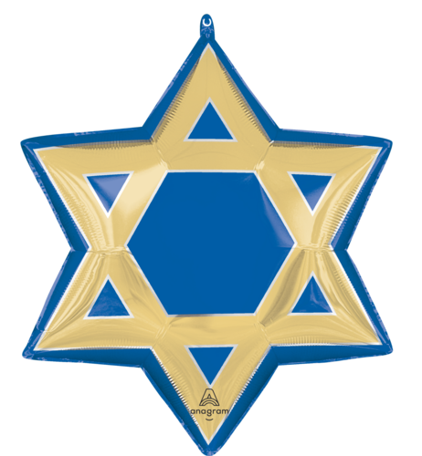 Happy Hanukkah Star of David - SuperShape - Hanukkah - 24 inch - P35 - Anagram Balloons (1) Happy Hanukkah Star of David - SuperShape - Hanukkah - 24 inch - P35 - Anagram Balloons (1)