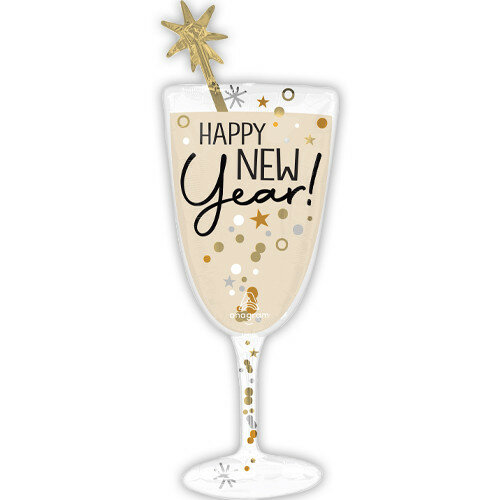 Bubbly New Year Glass - SuperShape - New Year - 40 inch - P35 - Anagram Balloons (1) Bubbly New Year Glass - SuperShape - New Year - 40 inch - P35 - Anagram Balloons (1)